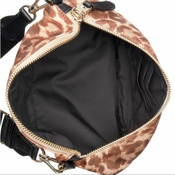 💥ONE DAY SALE💥 KATE SPADE Leopard Taylor Medium Satin Nylon Belt Bag Crossbody - Picture 10 of 12